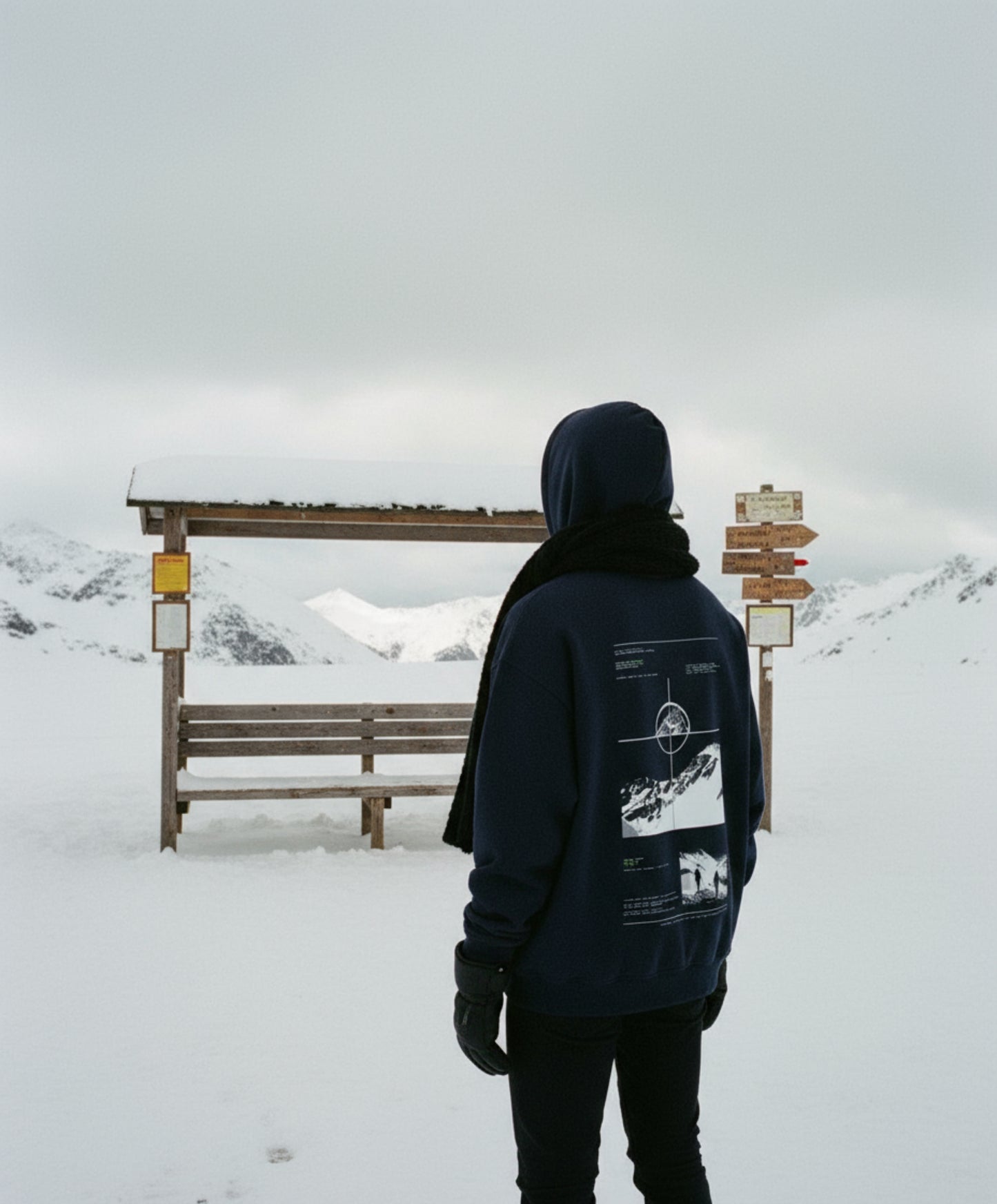 „The Peaks Will Outlive Us“ OS_Zip Hoodie